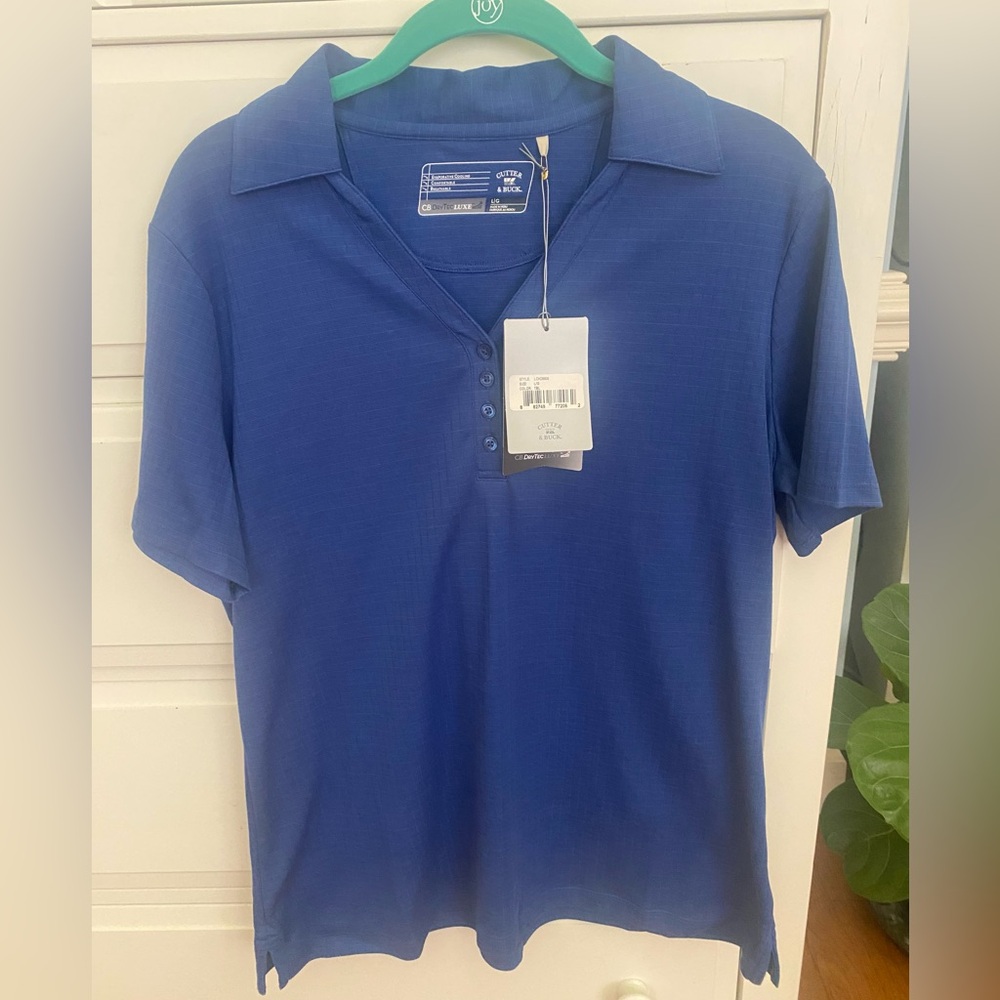 Cutter & Buck Blue Polo Shirt Classic Design